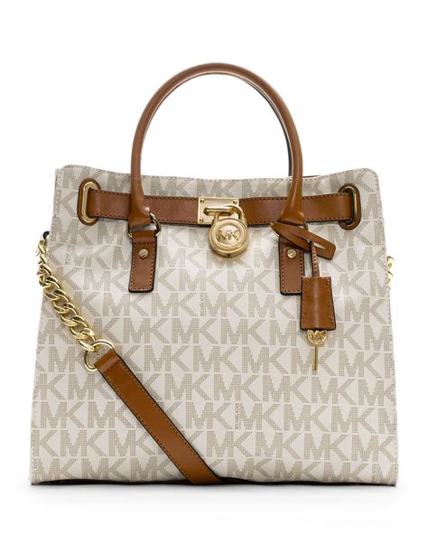 michael kors large hamilton shoulder bag|Michael Kors large saffiano tote.